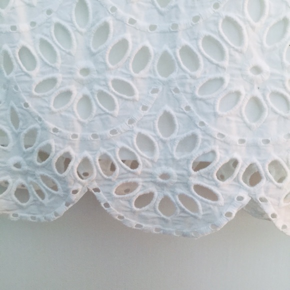 M&S White Cotton Broderie Dress - Picture 4 of 6